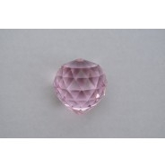 Хрустальный шар розовый (40мм)